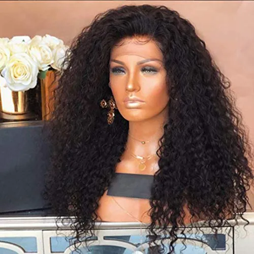 Miniatura 3 de Pelucas de cabello humano Remy brasileño ondulado con encaje frontal de 13 x 6 pulgadas, densidad del 300%, raya profunda de 6 pulgadas