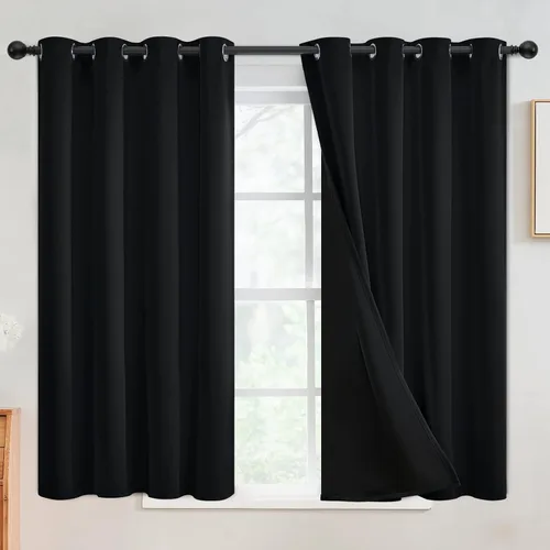 Miniatura 125 de SimpleHome - Cortinas opacas 100% para recámara, cortinas de ventana con ojales beige, con aislamiento térmico, cortinas de oscurecimiento