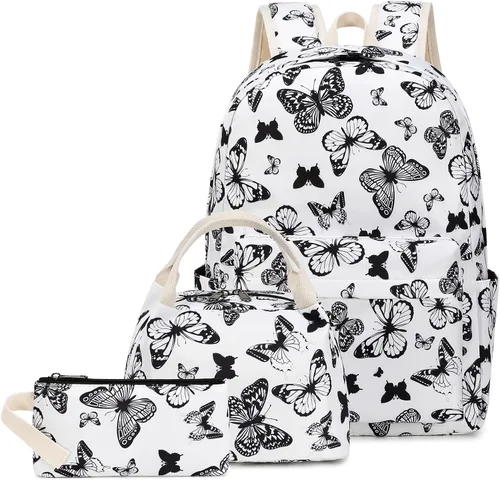 Miniatura 10 de Joyfulife Mochilas para niñas, mochilas para niños, mochilas para adolescentes, mochila para estudiantes escolares con lonchera, bolsas para lápices