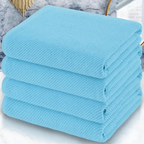 Miniatura 93 de VOOVA & MOVAS Toallas de baño amarillas – 100% algodón Secado rápido Peso Gruesas Suave, juego de 6 toallas de baño, 2 toallas grandes de 30