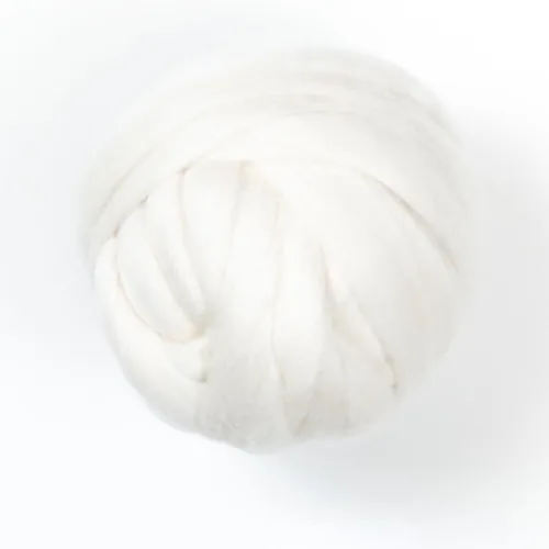 Miniatura 6 de Lana merina, 8 oz. Lana a granel para fieltro de aguja, fieltro húmedo, manualidades y hilado. (Merino, 8 oz)