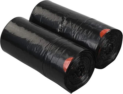 Miniatura 7 de Teyyvn Bolsas de basura negras con cordón, 4 galones, 220