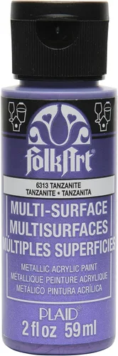 Miniatura 27 de FolkArt Pintura metálica multisuperficie en varios colores (2 onzas), cobre metálico