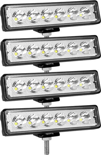 Miniatura 10 de SKYWORLD 2 unids 6 pulgadas 18 W delgado mini LED barra de luz de trabajo haz de una sola fila pequeña conducción niebla luz fuera de carretera