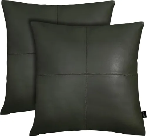 Miniatura 15 de Funda de almohada de piel de cordero – Funda de cojín decorativa para sofá – Fundas para sala de estar y dormitorio, 22 x 22 pulgadas – Paquete de 2