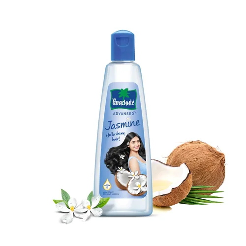 Parachute Advansed Aceite de coco enriquecido con jazmín con vitamina E para un cabello fuerte y brillante. Repara y fortalece el cabello. Para todo