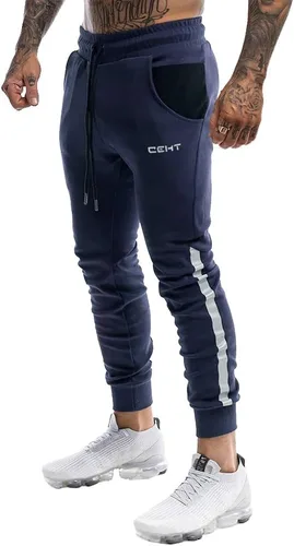Miniatura 8 de Wangdo - Pantalones de gimnasio delgados para hombre, pantalones deportivos de entrenamiento cónicos, pantalones deportivos casuales para correr