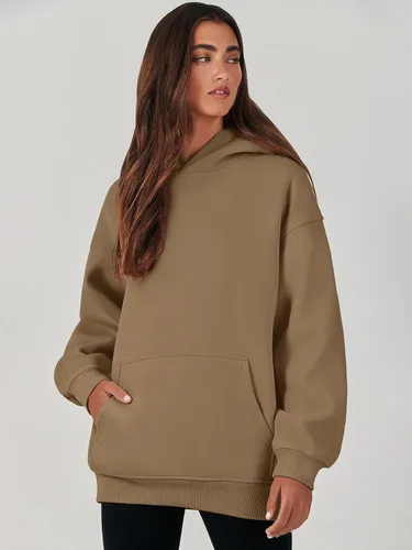 Miniatura 4 de ANRABESS Womens Oversized Hoodies Fleece Sweatshirts Long Sleeve Hooded Pullover Winter Clothes with Pocket