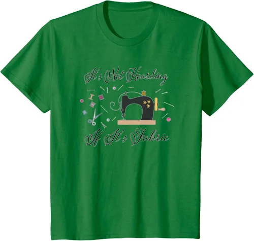 Miniatura 53 de It's Not Hoarding If Its - Camiseta de costura para acolchado, Blanco, S