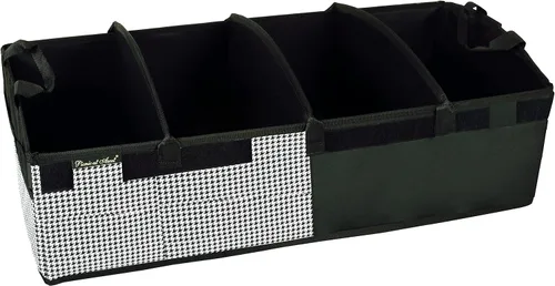 Miniatura 6 de Picnic at Ascot Organizador de maletero de base rígida resistente con capacidad para 28 latas a prueba de fugas, divisores ajustables, 30 pulgadas