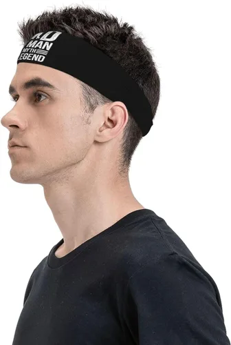 Miniatura 2 de Dad The Man The Myth The Legend Headband for Men Women Sports Sweatband for Fitness Exercise Moisture Wicking Running Yoga Hairbands