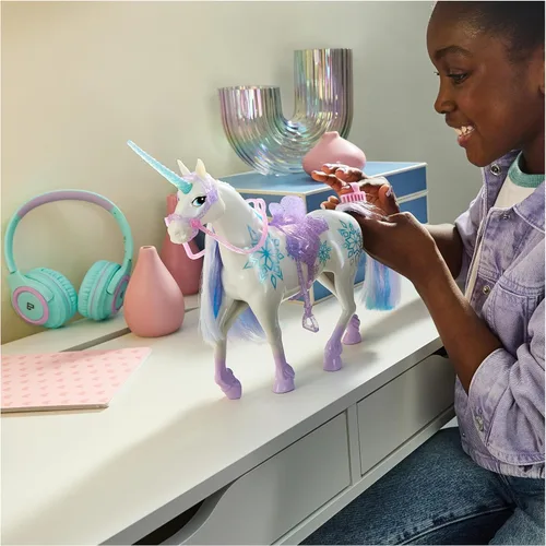 Miniatura 2 de Unicorn Academy, Glaciar Power of Friendship con silla de montar y brida translúcidos, 11 pulgadas, muñecas y juguetes de unicornio, regalos
