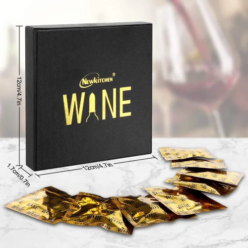 Miniatura 8 de NEWKITCHEN Juego de 8 tapones de silicona para vino, divertidos recuerdos de fiesta, tapones para botellas de champán y vino, mantienen el vino