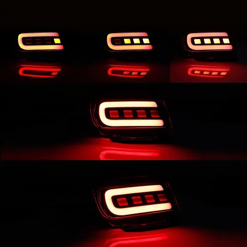 Miniatura 4 de 3D óptico rojo LED parachoques trasero reflectores freno luz trasera lámparas kit para Toyota Land Cruiser PRADO FJ150 2010 2011 2012 2013 2014 2015
