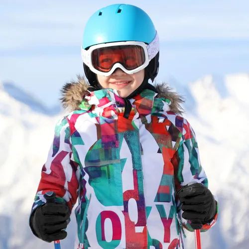 Miniatura 4 de Guantes de esquí para niños, 3 pares de guantes de invierno impermeables para niños, guantes de invierno aislados para snowboard y patinaje sobre