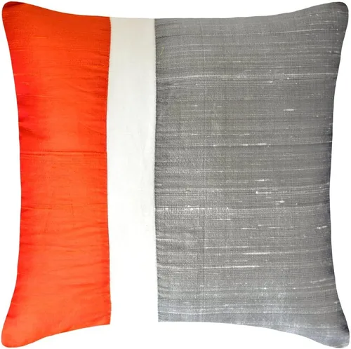 Miniatura 34 de Fabric Mart Direct Funda de cojín para sofá, fundas de cojín decorativas de color verde y gris, de 12 x 12 pulgadas, almohadas de retazos de bloques