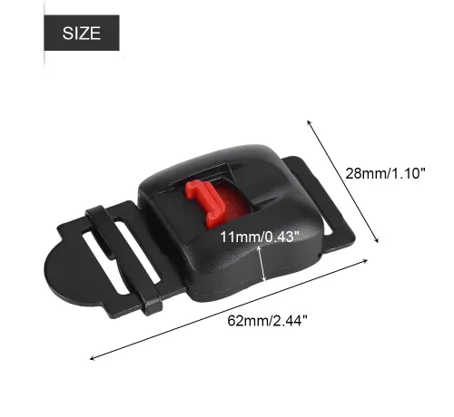Miniatura 2 de Pissente Hebilla para casco de motocicleta, paquete de 5 cascos universales de motocicleta, clip de velocidad, correa de barbilla de liberación