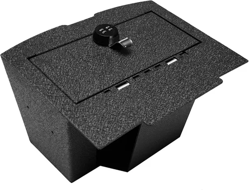Miniatura 10 de Caja Fuerte para Consola Central - Caja Fuerte para Pistola de Consola KEREN Compatible con Dodge Ram 1500 2500 3500 2013-2018 con Reproductor