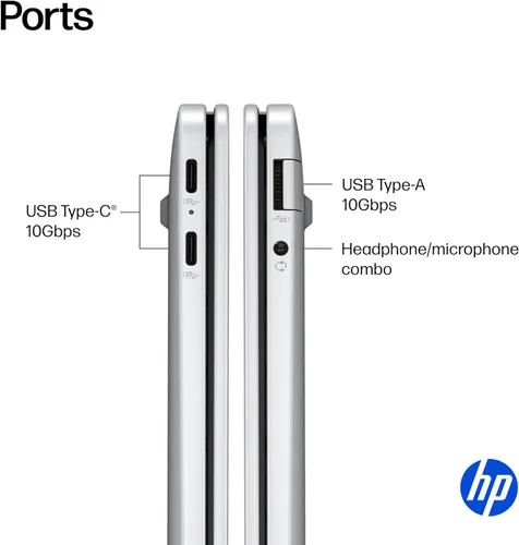 Miniatura 10 de HP OmniBook 5 PC AI de próxima generación de 14 pulgadas, pantalla OLED, Snapdragon X Plus X1P-42-100, 16 GB de RAM, SSD de 1 TB, GPU Qualcomm