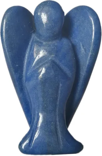 Miniatura 4 de Estatua de ángel guardián de oración de cristal curativo de cornalina natural, 2 pulgadas, tallado en bolsillo, figuras de piedra de palma
