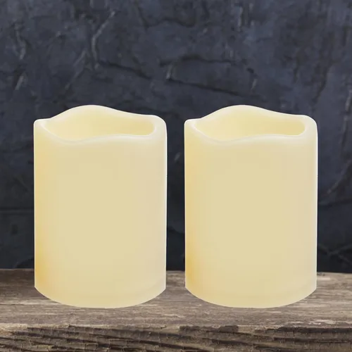 Miniatura 16 de Velas LED sin llama, funciona con pilas, con temporizador integrado de 6 horas, resistente al agua para exteriores, luces de luna para calabaza