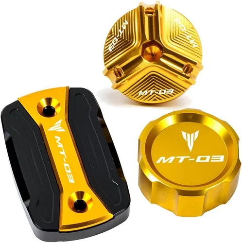Para Y&AMAHA MT03 MT-03 2015-2020 2021 2022 2023 Accesorios de motocicleta Tapas de depósito de líquido de freno maestro Tapa de llenado de aceite