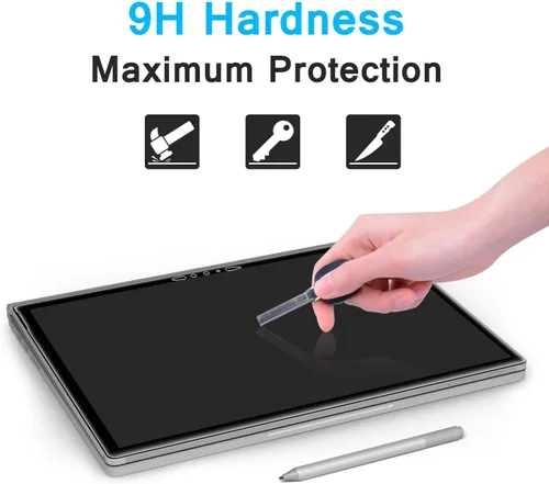 Miniatura 2 de Megoo [Paquete de 2] Protector de pantalla para Microsoft Surface Book 3 de 15 pulgadas (versión 2020), vidrio templado, protector de pantalla