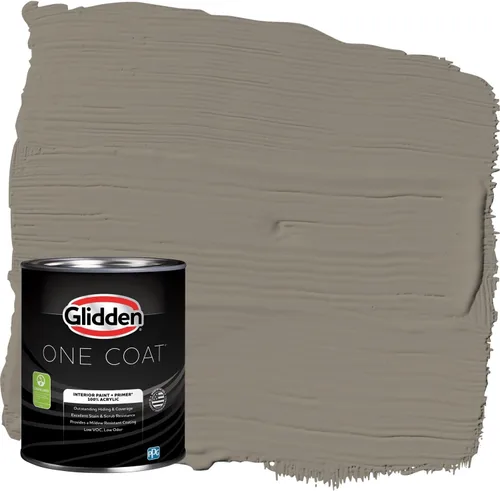 Miniatura 36 de Glidden Pintura Interior + Imprimación: Gris/Plata Antigua, Una Capa, Satinado, 1 Galón