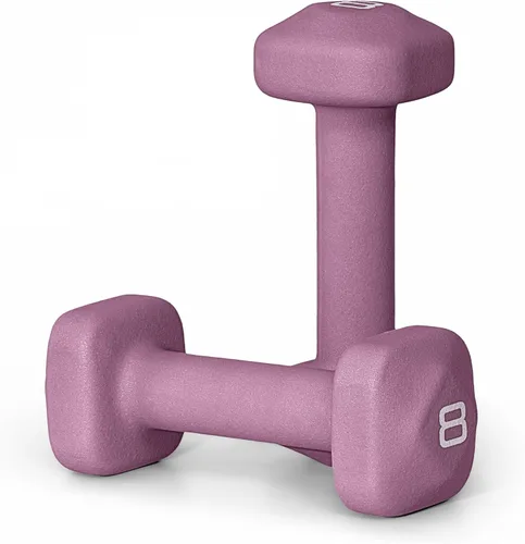 Miniatura 39 de Tone Fitness Pares de Mancuernas de Pesas de Neopreno con Cabeza Cuadrada Antirrodamiento Múltiples Opciones Azul