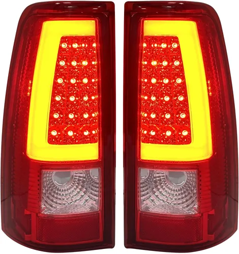 Miniatura 10 de Silverado - Luces traseras compatibles con Chevy Silverado 2003-2006 1500/1500HD 2500/2500HD 3500 para el lado del conductor y del pasajero