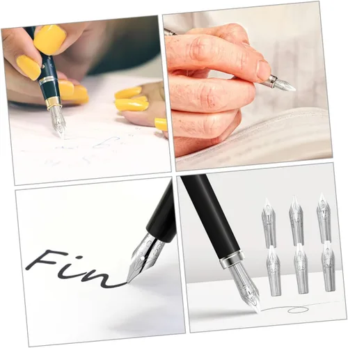 Miniatura 8 de Plumas de repuesto para pluma estilográfica, 8 unidades, puntas de repuesto para pluma estilográfica, punta fina, pluma estilográfica, repuesto