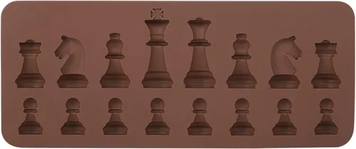 Miniatura 6 de Pieza de ajedrez de silicona, caramelo de chocolate, fundición de silicona de ajedrez internacional, fondant DIY Candy Cake Topper