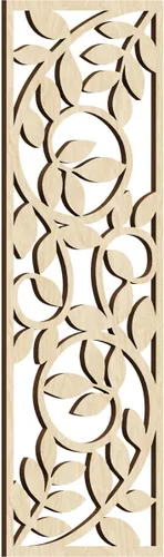 Miniatura 92 de 9 3/8"W x 24 3/8"H x 1/4"T Utica Decorativo Fretwork Madera Paneles de Pared, Abedul