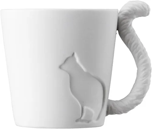 Miniatura 8 de KINTO 16240 Taza de porcelana de conejo Mugtail