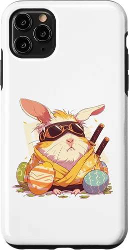 Miniatura 11 de iPhone 15 coloridos huevos de Pascua caza Ninja conejillo de indias con orejas de conejo
