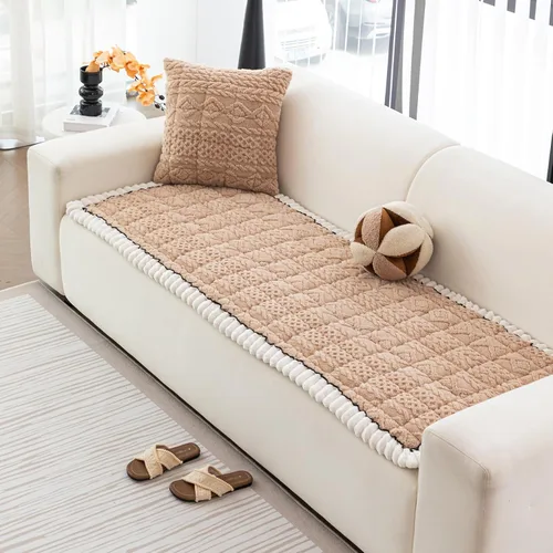 Miniatura 20 de DREAMINGO Fundas de sofá para mascotas, fundas antideslizantes y mullidas para sofá de perro, lavables geométricas jacquard, protector de cojín 1#