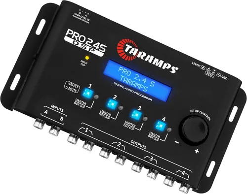 Miniatura 3 de Taramp's Pro 2.4S DSP Crossover procesador de señal digital completo y ecualizador con secuenciador de 15 bandas de ecualización gráfica 12 EQ