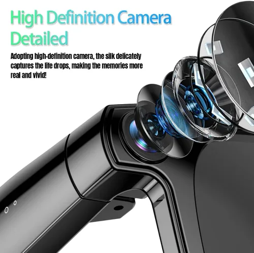 Miniatura 2 de Lentes inteligentes AI con cámara, fotos 4K y video de 1080P, traducción en tiempo real, Bluetooth 5.3, conversación de asistente, adecuados