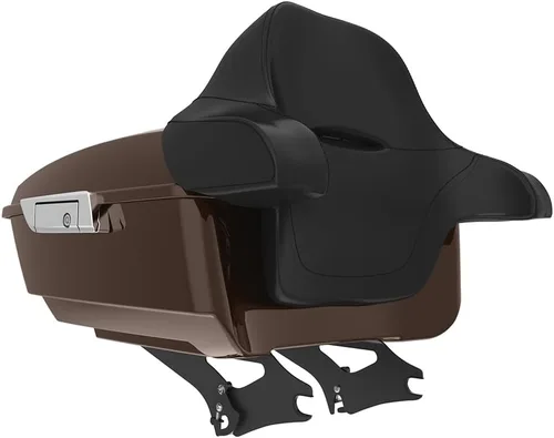 Miniatura 44 de King Tour Pack para Harley Alpine Green, cierre de paquete turístico, portaequipajes superior, soporte de montaje negro, placa de metal para Harley
