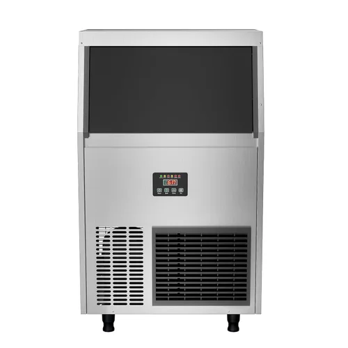 Miniatura 8 de Coolake Máquina comercial para hacer hielo, 200 libras por 24 horas con almacenamiento de 55 libras, enfriada por aire, máquina de hielo de acero