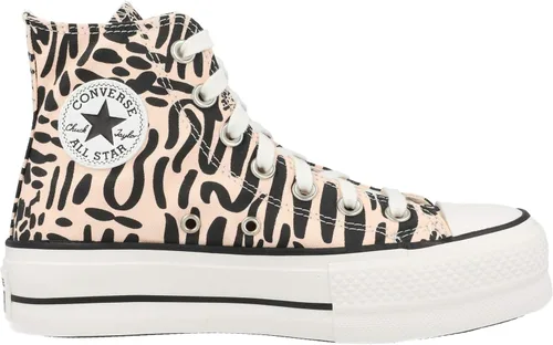Miniatura 3 de Converse - Chuck Taylor All Star Tenis de mujer altos de plataforma con diseño de leopardo