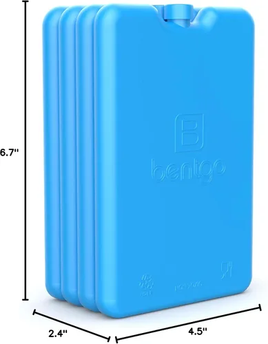 Miniatura 8 de Bentgo Chillers Ice Packs: diseño delgado y reutilizable de enfriamiento de congelación rápida mantiene la comida fresca en loncheras, bolsas