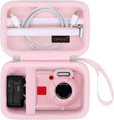 Miniatura 9 de Canboc Funda de transporte para cámara digital Kodak PIXPRO WPZ2, resistente e impermeable, bolsa de fotografía subacuática, bolsillo de malla