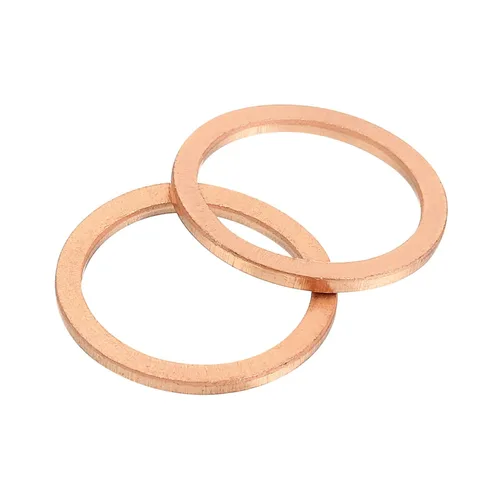 Miniatura 31 de uxcell Arandela Plana M6, 50 Piezas Arandelas de Anillo Plano de Cobre de 12mm de Diámetro Exterior Junta de Sellado de Metal para Tornillos, Pernos
