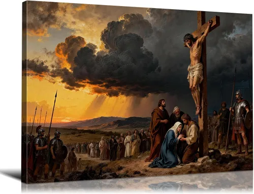 Miniatura 21 de Decoración de pared religiosa cristiana de 5 paneles de Leonardo Da Vinci, arte de pared de La última cena, imágenes de Jesús para decoración