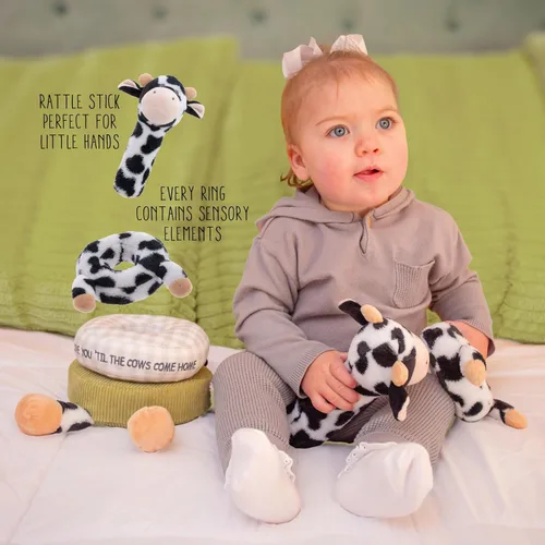 Miniatura 8 de Stephen Joseph, Peluche apilable y anidable, juguete de aprendizaje de anillos apilables para bebé, juguete sensorial para el desarrollo del bebé