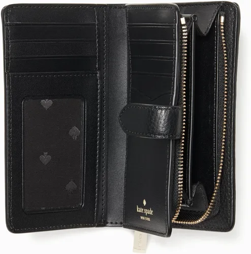 Miniatura 2 de kate spade new york Leila Pebbled Leather Medium Compact Bifold Wallet