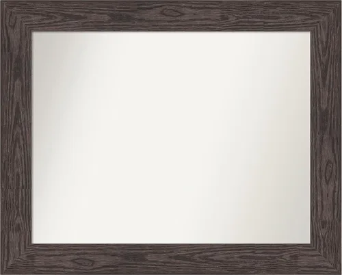 Miniatura 442 de Amanti Art Espejo personalizado, espejo de baño negro puente, espejo de pared o espejo de tocador de baño sobre el fregadero (26 x 26 pulgadas)