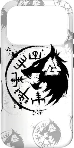 Miniatura 29 de iPhone 14 Plus Fenrir Wolf Fenris-Wolf - Viking Vegvisir Valknut Case