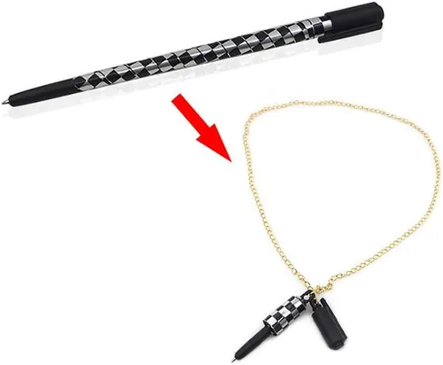 Miniatura 6 de Enjoyer - Bolígrafo a collar con cadena, bolígrafo desaparecido, trucos mágicos, primer plano, trucos mágicos, ilusiones de escenario, accesorios